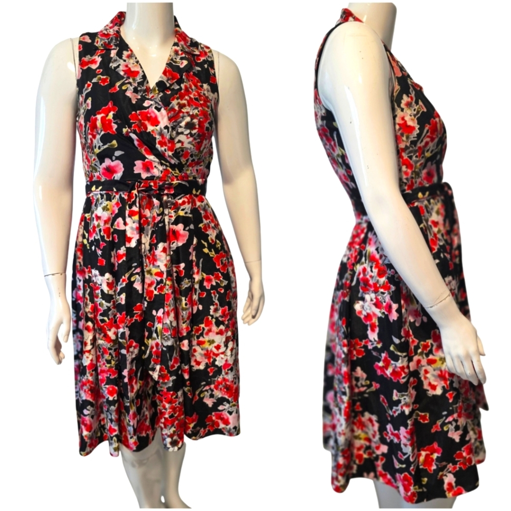Jessica Howard Fit & Flare Floral Dress Size 12